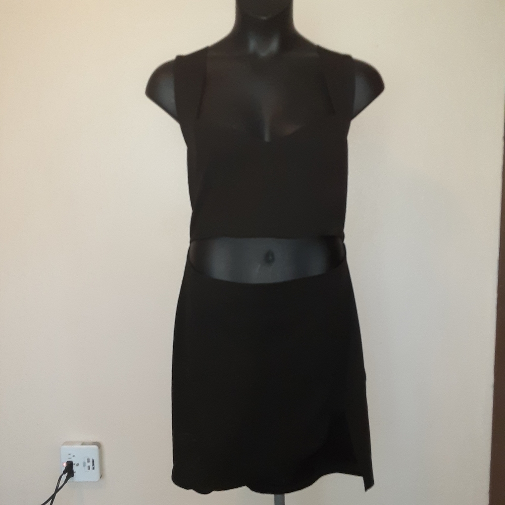 (SOLD) COC Cut-Out Black Asymmetrical Dress